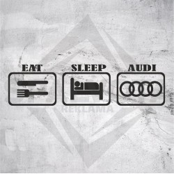 Lipdukas "Eat Sleep Audi"